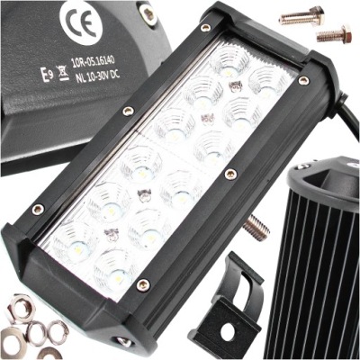 Фара рабочая панель led 12v 24v противотуманная фара 36w ip67 фара гомологация фото №1