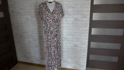 NEW LOOK KOMBINEZON DRES PANTERKA KULOTY PRĄŻEK 36