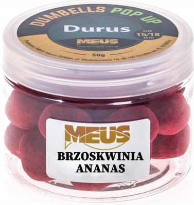 DUMBELLS MEUS POP UP DURUS 15/18mm 90g BRZOSKWINIA