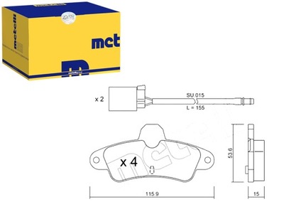 TRINKELĖS STABDŽIŲ METELLI 1089400 1672939 6669780 1 