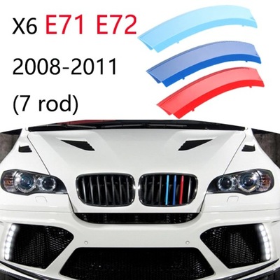 3PCS CAR GRILLE STRIP TRIM PARA BMW X1 2 PIEZAS X3 X4 X5 X6 X7 Z4 E84 F48 F~53061  