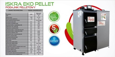 Kocioł pelletowy ZGODA ISKRA EKO PELLET 22 kW