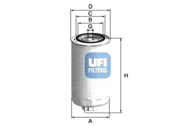 FILTRO COMBUSTIBLES IVECO STRALIS 270-450 03- UFI  