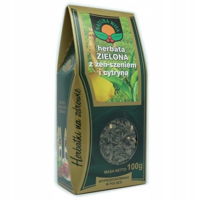 Herbata zielona z Żeńszeniem i Cytryną Natura Wita