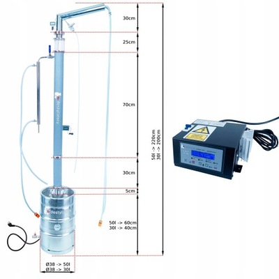 DESTYLATOR AABRATEK GAZ-ELEK OVM WIZJER+STEROWNIK