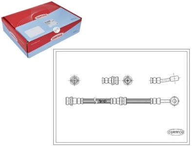 Corteco шланг тормозной subaru justy ii 1.3 gx 4 фото №1