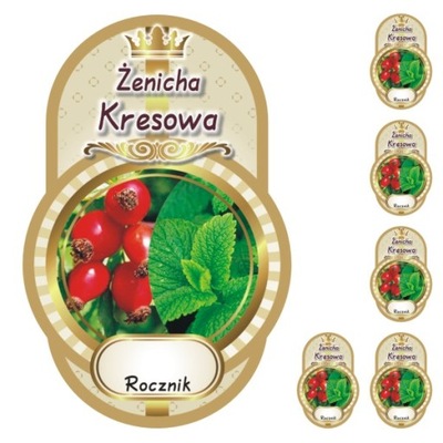 Naklejki Etykiety nr 535 Żenicha Kresowa