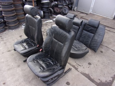 Fotel Fotele kanapa Bmw E38 Sedan skóra czarna