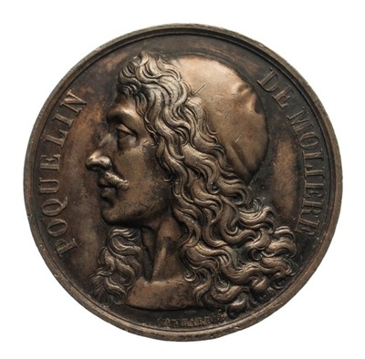 Francja1816 Medal Jean-Baptiste Poquelin deMoliere