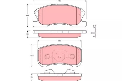 PADS HAM. DAIHATSU CUORE V 98-00  