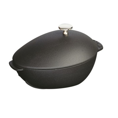 Staub Special Cocotte Garnek żeliwny owalny małż 2 ltr, czarny