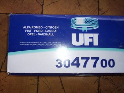 UFI 30.477.00 FILTRO AIRE FIAT 500, OPEL COMBO, CITROEN, PEUGEOT  