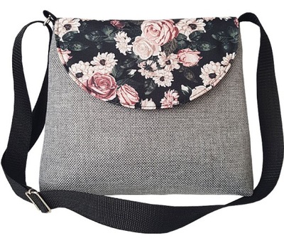 TOREBKA DAMSKA LISTONOSZKA KWIATY