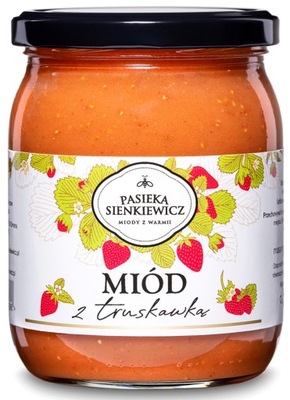 MIÓD Z TRUSKAWKĄ 700G PASIEKA SIENKIEWICZ