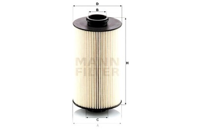 MANN-FILTER ФИЛЬТР ТОПЛИВА MAN TGS I TGX I D1556LF07-D2676LF80