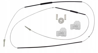 Audi a4 b5 направляющая набор тросы стекло левая перед фото №1