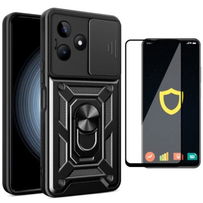 ETUI PANCERNE CAMRING CASE DO REALME C51 / C53 / NOTE 50 + SZKŁO