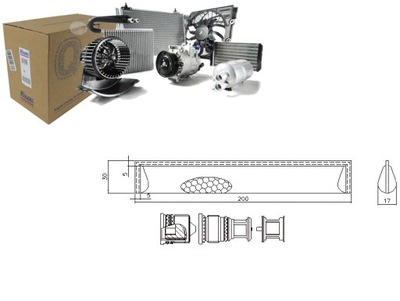 DESHUMECTADOR DE ACONDICIONADOR FIAT SEDICI LEXUS ES GS GX IS C IS I IS II IS  