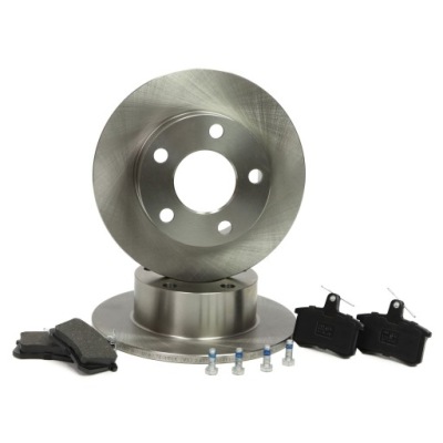 Гальмівні диски гальмівні колодки гальм задня audi 100 c4, a6 c4 фото №1