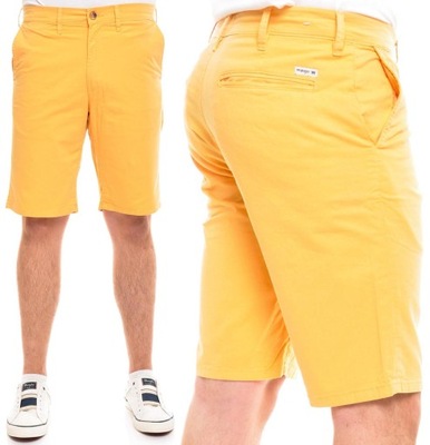 WRANGLER spodenki yellow CHINO SHORTS _ W32