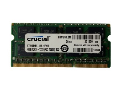 Crucial 4GB DDR3 1333MHZ RAM640