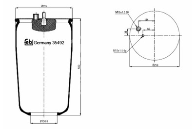 FEBI BILSTEIN ПЫЛЬНИК ПОДВЕСКИ ПНЕВМАТИЧЕСКОЙ ЗАД P MAN FOC TGA TGM