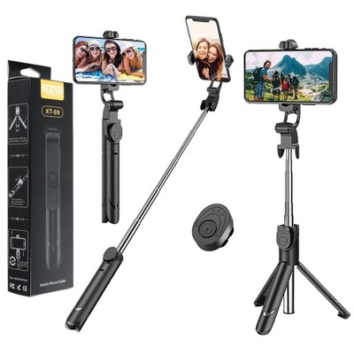 Kijek Selfie Stick uchwyt do zdjęć telefonu statyw tripod z głowicą 360°