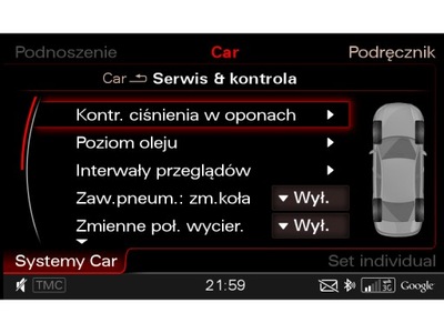 MONITORING DE PRESIÓN TPMS AUDI A5 (8T)  