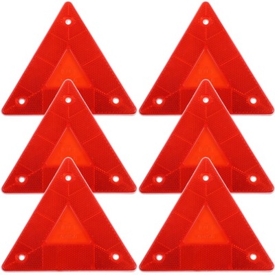 6 Pcs Triangular Reflector Triangle Reflectors Saf 