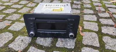 Audi a3 8p lift радио cd радиопроигрыватель 8p0035186s фото №1