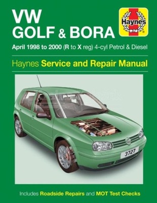 INSTRUKCJA NAPRAW HAYNES VW GOLF&BORA 1998-2000r 4CYL BENZYNA DIESEL J.ANG