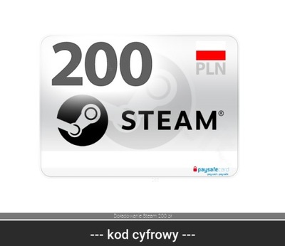 Doładowanie Steam 200 zł