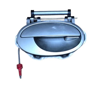 Ручка правая перед передняя серебристая opel meriva a / corsa c фото №1