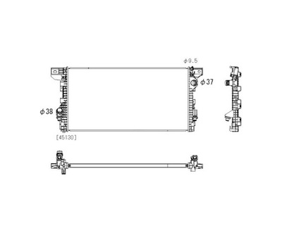 Радіатор do ford expedition 2018- ml3z8005a фото №1