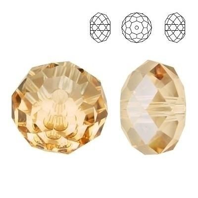 5040 MM 6 Swarovski Briolette GOLDEN SHADOW GSHA