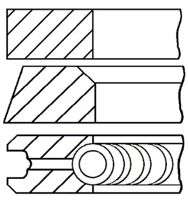 GOETZE ENGINE 08-433407-00 RINGS TLOKOWE  