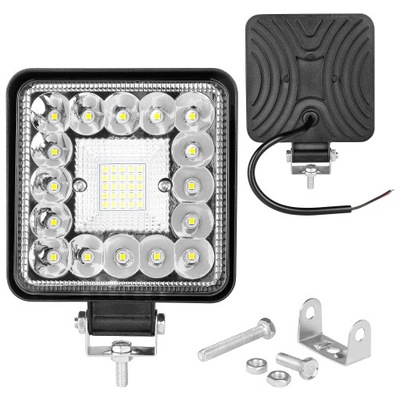 Lampa LED Robocza 10-60V 123W 41LED kwadratowa