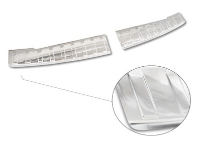 Молдинг стальной накладка na бампер задняя dacia sandero iii хэтчбек фото №1