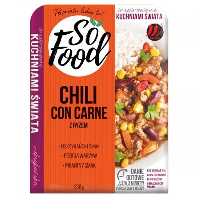 So Food Chili con carne z ryżem 330 g