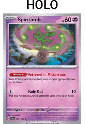 Karta Pokemon Spiritomb (PAL 089) 89/193 Holo
