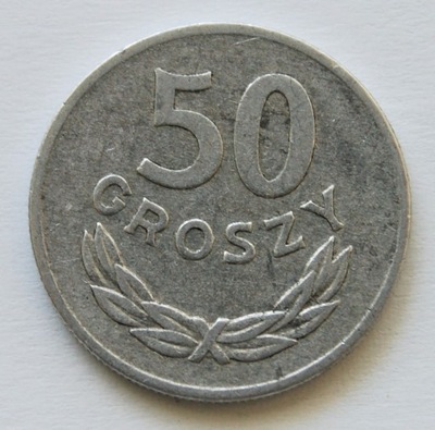 50 GROSZY ALUMINIUM POLSKA 1972 ROK PRL RZADKA !!