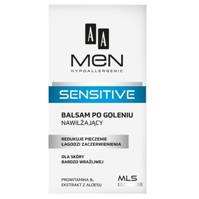 AA Men Sensitive balsam po goleniu nawilżający dla