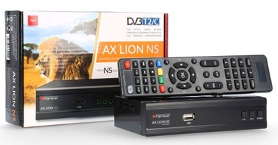 Tuner TV Dekoder DVB-T2 H.265 HEVC Opticum Lion NS DVB-C Telewizji Kablowej