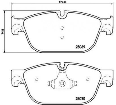 Brembo гальмівні колодки гальмівні citroen c5 iii фото №1