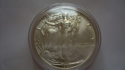 USA 1990 1 dolar Liberty silver eagle st 1