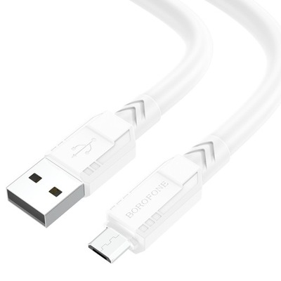 Borofone Kabel BX81 Goodway - USB na Micro USB - 2,4A 1 metr biały