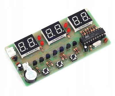 DIY - zegar elektr. C51 - AT89C2051 - DIY 6 bitów - do zmontowania