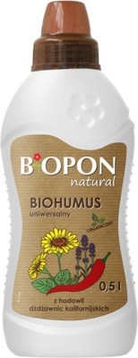 BIOPON NAWÓZ NATURALNY BIOHUMUS UNIWERSALNY 0,5 L