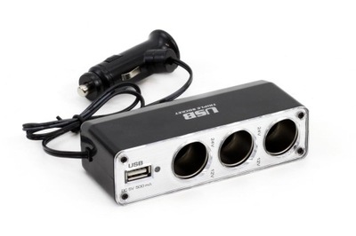 T-CONNECTOR DISTRIBUTOR ON 3 SOCKETS + USB TRIPLE VAT INVOICE  