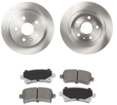 Тормозные диски задняя + тормозные колодки opel insignia a chevrolet malibu saab 9-5 диск 16 фото №1